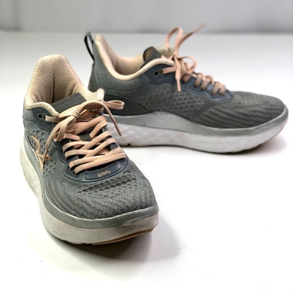 Gravity Defyer gdefy sneakers running shoes xlr8 grey peach 8 - Picture 1 of 11